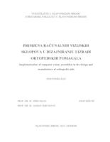 Primjena računalnih vizijskih sklopova u dizajniranju i izradi ortopedskih pomagala