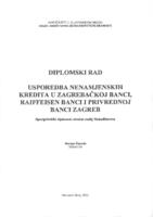 prikaz prve stranice dokumenta Analiza nenamjenskih kredita u Raiffeisenbank Austria, Privrednoj banci Zagreb i Zagrebačkoj banci