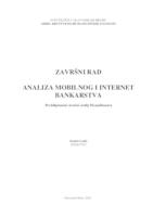 prikaz prve stranice dokumenta ANALIZA MOBILNOG I INTERNET BANKARSTVA