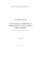 prikaz prve stranice dokumenta RASPODJELA DOHOTKA I SIROMAŠTVO U REPUBLICI HRVATSKOJ