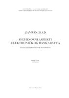 prikaz prve stranice dokumenta SIGURNOSNI ASPEKTI ELEKTRONIČKOG BANKARSTVA