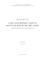 prikaz prve stranice dokumenta Utjecaj Europske unije na razvitak Republike Hrvatske