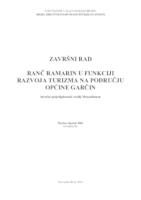 prikaz prve stranice dokumenta RANČ RAMARIN U FUNKCIJI RAZVOJA TURIZMA NA PODRUČJU OPĆINE GARČIN