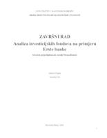 prikaz prve stranice dokumenta Analiza investicijskih fondova na primjeru Erste banke