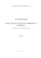 prikaz prve stranice dokumenta Strategija razvoja turizma u Republici Hrvatskoj