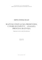 prikaz prve stranice dokumenta RAZVOJ I INOVACIJA PROIZVODA U PODUZETNIŠTVU  ANALIZA PROCESA RAZVOJA