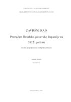 prikaz prve stranice dokumenta PRORAČUN BRODSKO-POSAVSKE ŽUPANIJE ZA 2022. GODINU