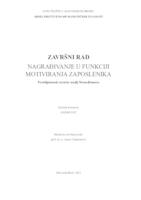 prikaz prve stranice dokumenta Nagrađivanje u funkciji motivacije zaposlenika