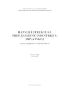 prikaz prve stranice dokumenta RAZVOJ I STRUKTURA PREHRAMBENE INDUSTRIJE U HR