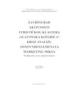 prikaz prve stranice dokumenta AKTIVNOSTI TURISTIČKOG KLASTERA "SLAVONSKA KOŠARICA" KROZ ANALIZU OSNOVNIH ELEMENATA MARKETING MIKSA
