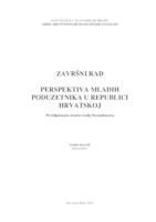 prikaz prve stranice dokumenta PERSPEKTIVA MLADIH PODUZETNIKA U REPUBLICI HRVATSKOJ